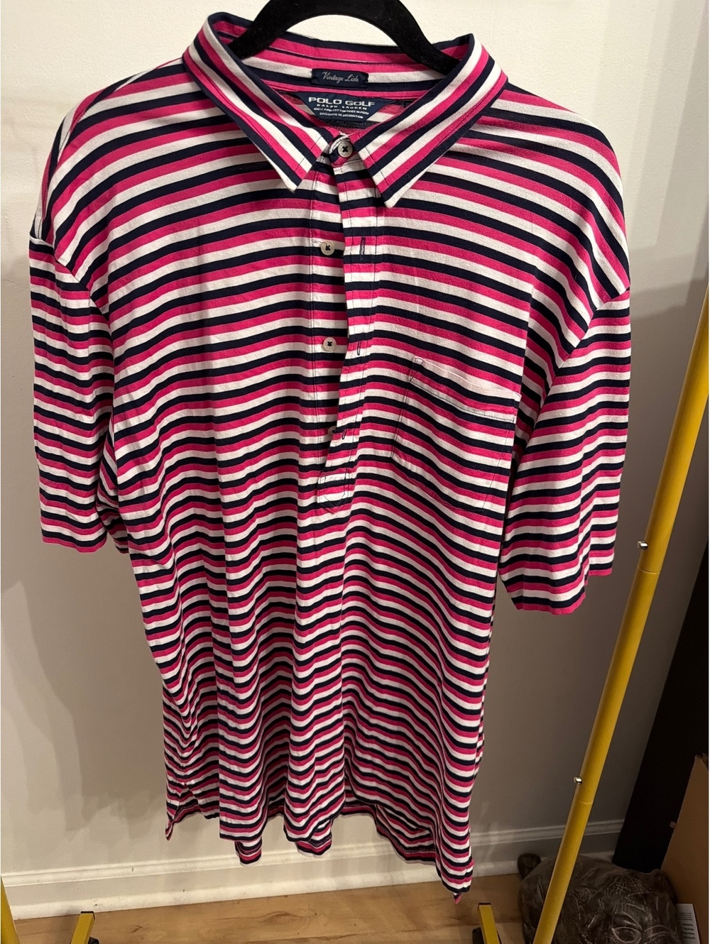 Polo Golf Ralph Lauren Vintage Liste Striped Polo Shirt XL